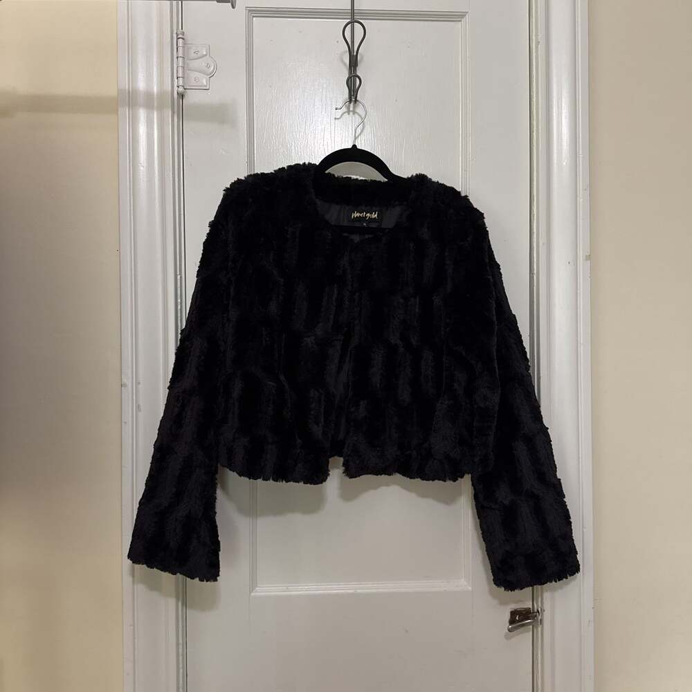 Black Faux Fur Jacket